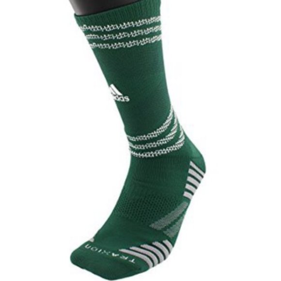 2 pair Adidas green crew socks XL - Picture 1 of 2